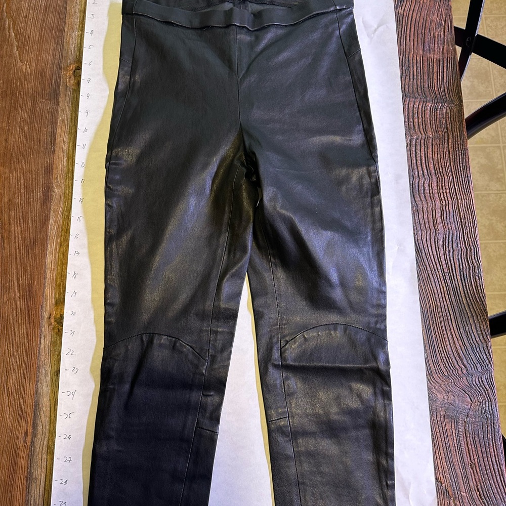 Leather pants Lamarque size 10